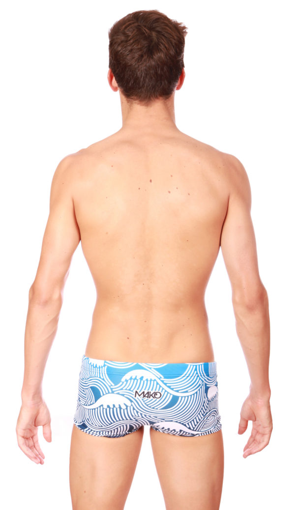 Badeshorts Herren - Waves Blue – Bild 4