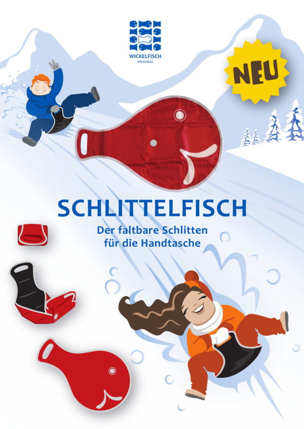 Schlittelfisch - Wintermotiv – Bild 2