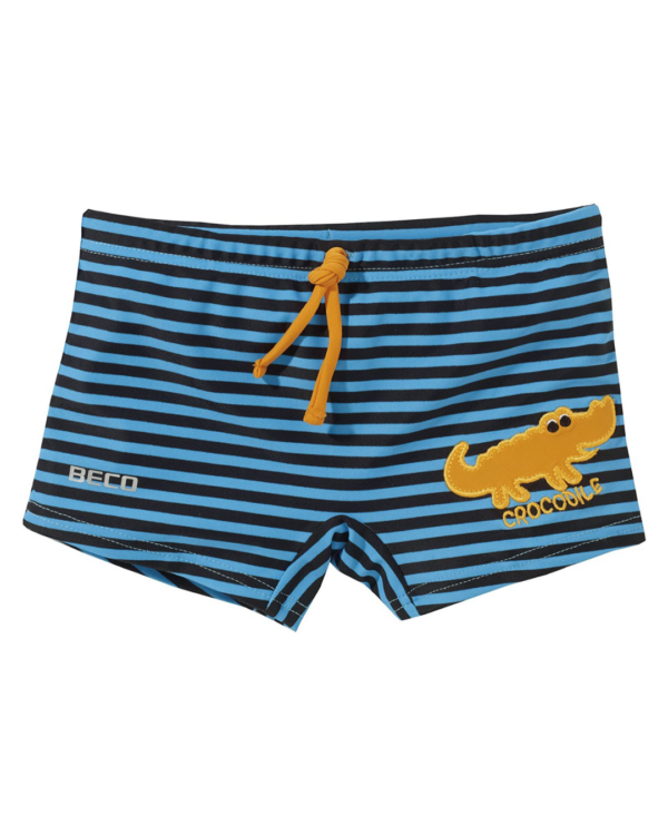 Badeshorts Knaben - Krokodil-Aqua