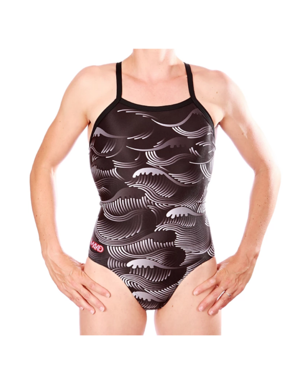 Badeanzug Damen - Nereid Waves black