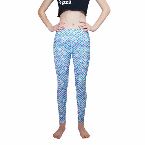 Meerjungfrau Leggings Aurora Borealis